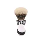 Бритвенная щетка Yaqi с двумя полосами панды, 24 мм, с узлом барсука от Генри хакамаки