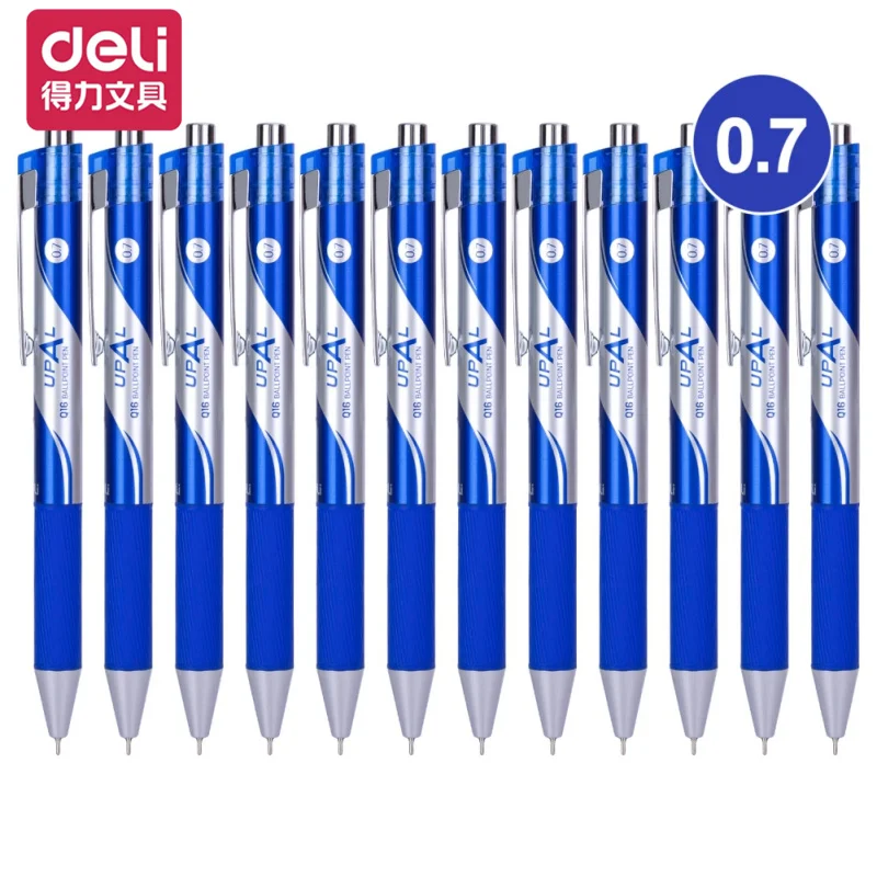 

Deli Gel Pen Refills 0.7mm Office School Pen Blue Black Ink Pens Writing Stationery Business Ballpoint Pen 1 Pcs
