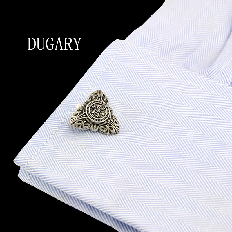 DUGARY винтажная рубашка в стиле Спарты запонки для мужчин дизайнерская запонка