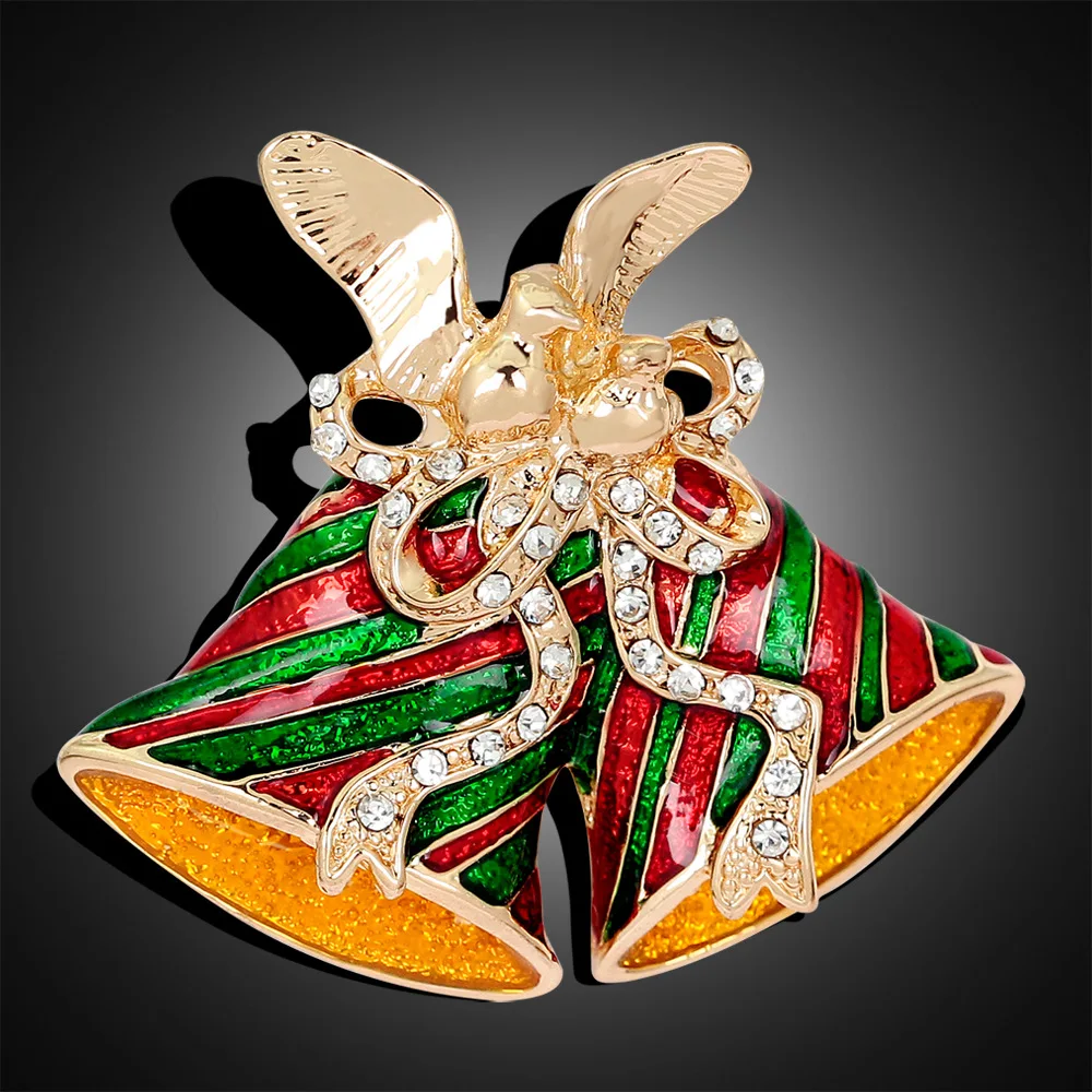 Большая брошь Винтажная со стразами булавка для шарфа эмалированная ювелирные