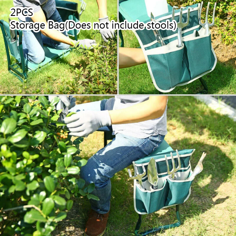 Складной садовый разминающий стул настольный инструмент сумка для защиты