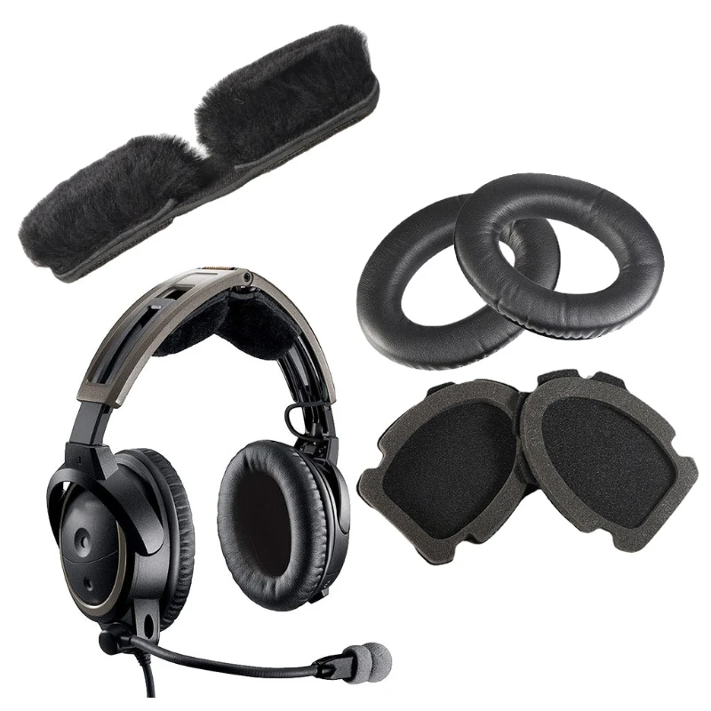 Подушка для наушников амбушюры сменные из пены авиационной гарнитуры X A10