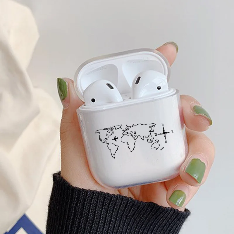 Роскошные аксессуары для карт чехол для Airpods 1 2 прозрачная Bluetooth гарнитура наушники дорожный прозрачный мягкий чехол s силиконовый чехол