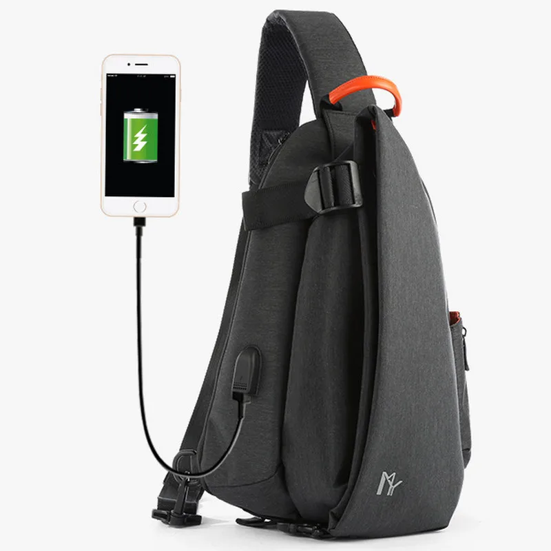 Многофункциональная нагрудная сумка через плечо для мужчин модный мессенджер с