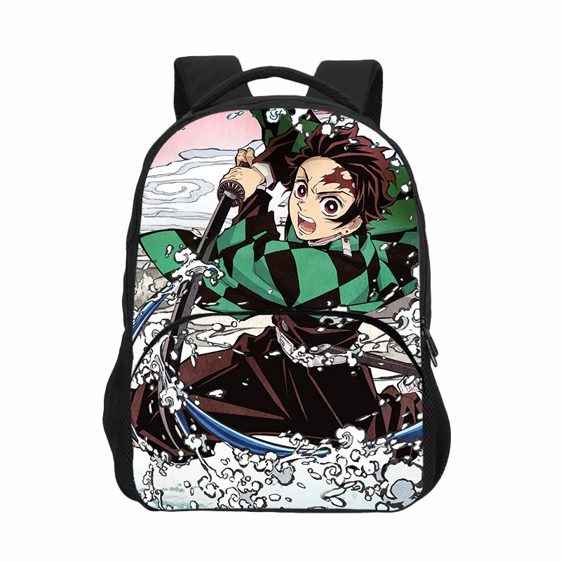 

Школьный рюкзак для девочек, водонепроницаемый нейлоновый рюкзак для подростков с объемным изображением рассеянных демонов, Kimetsu No Yaiba