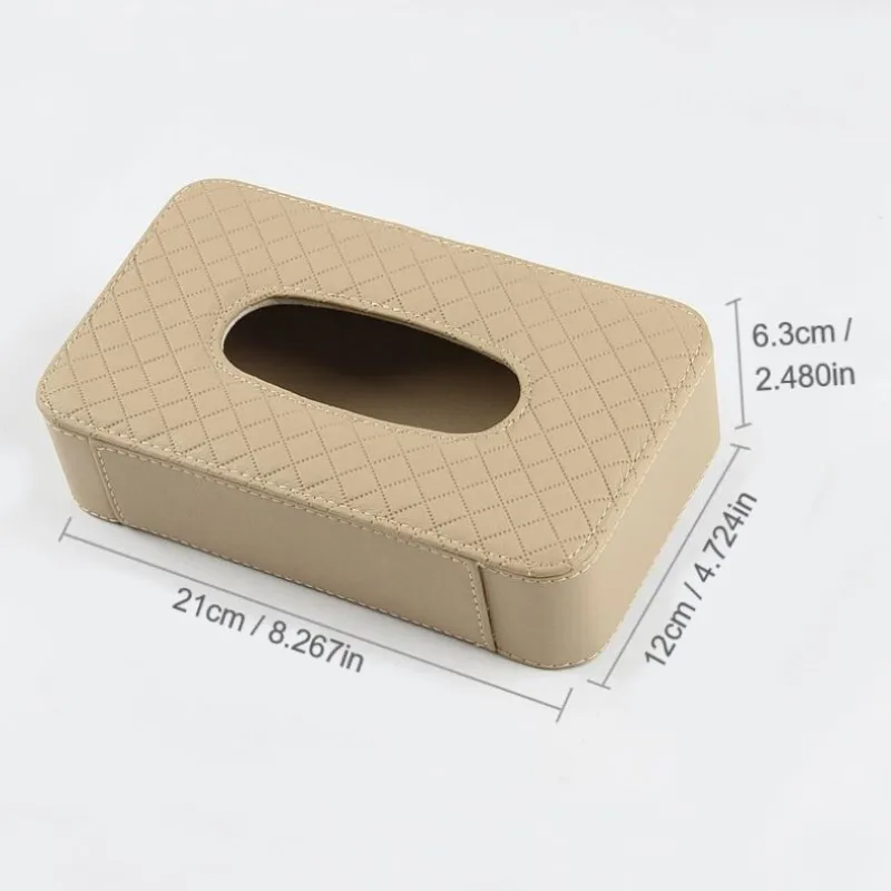 

PU Leather Tissue Box Car Tissue Holder Sun Visor Hanging Napkin Storage Box for Auto Organizer Accessories
