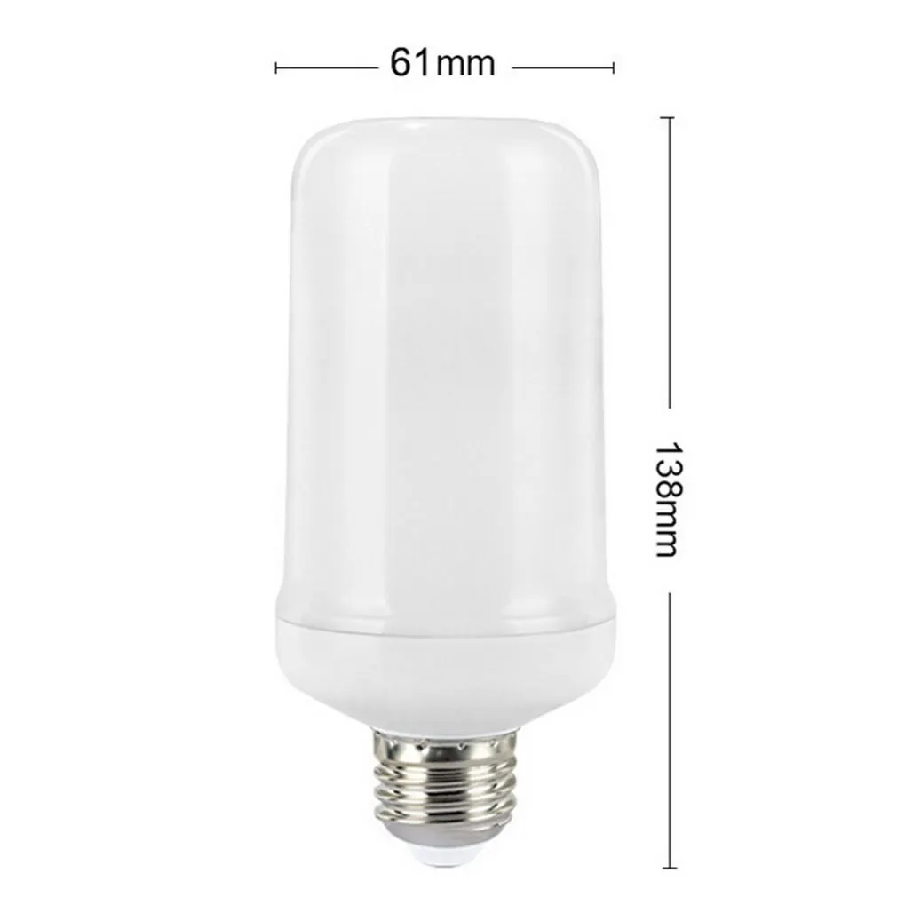 

New Series E27/E26/E14/E12/B22 Cross-border Gravity Induction LED Simulated Flame Lamp Large Size Yellow