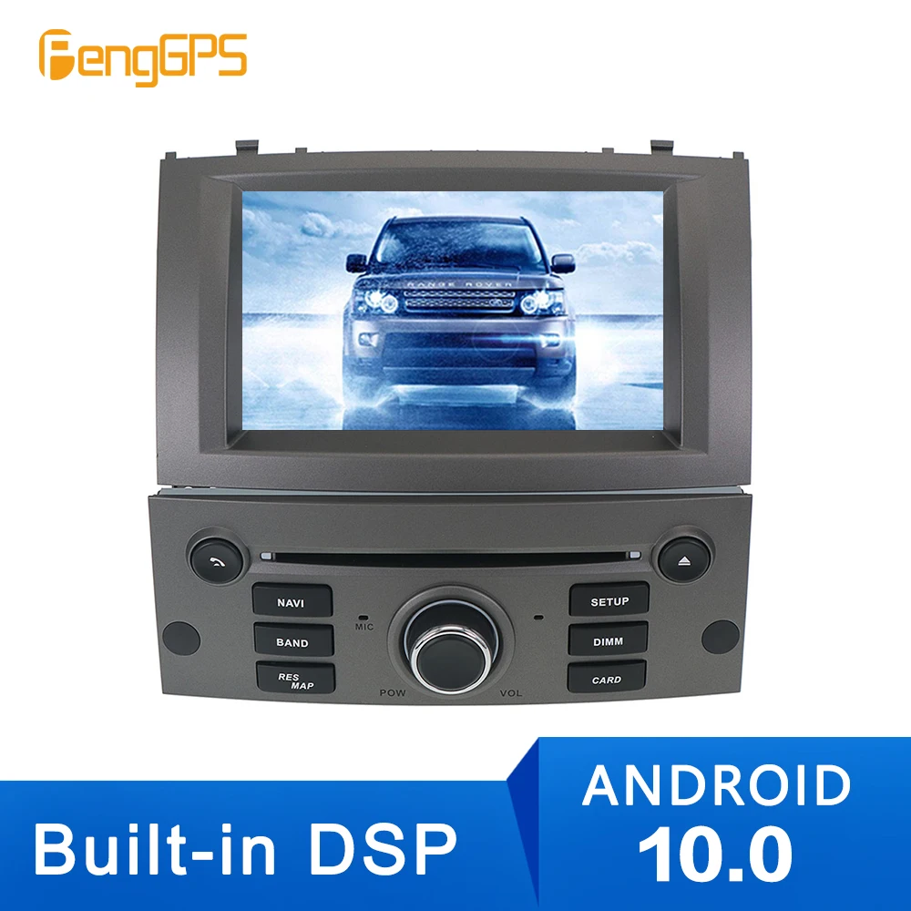 Android 10 0 автомобильный DVD-плеер с радио стерео GPS для Peugeot 407 2004 2005 2006 2007 -2010 навигация
