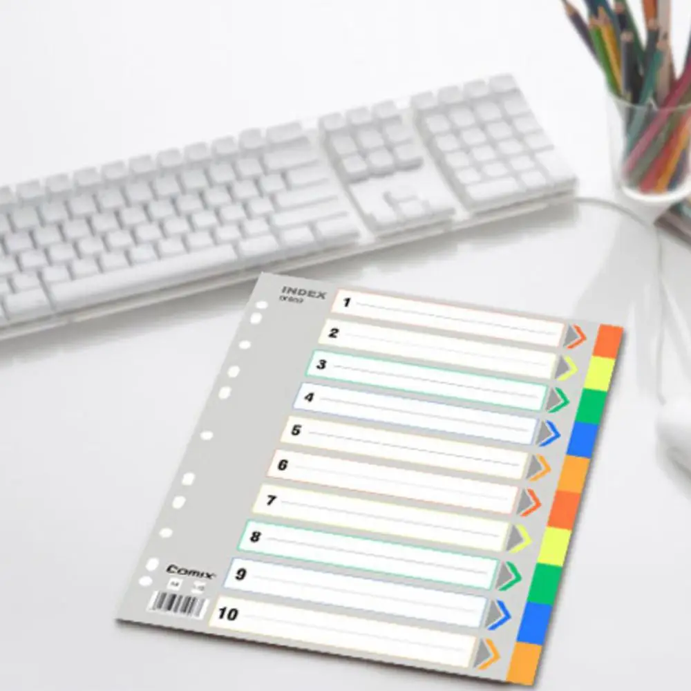 Index Sheets File Dividers Subject A4 Set Office Premium Punched Stationery | Канцтовары для офиса и дома
