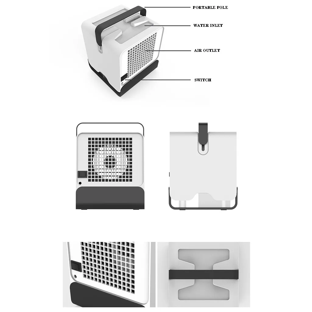 

Mini Air Conditioner Portable Air Cooler Fan Personal Quick Easy Way to Cool Air Conditioning Air Cooling Fan for Home