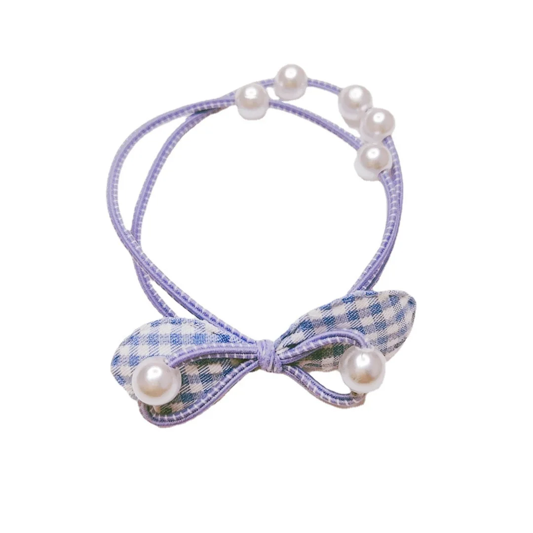 

New Small Bowknot Girls Hair Accessories Princess Headwear Kids Elastic Hair Bands Baby Headdress Children Hair Ropes