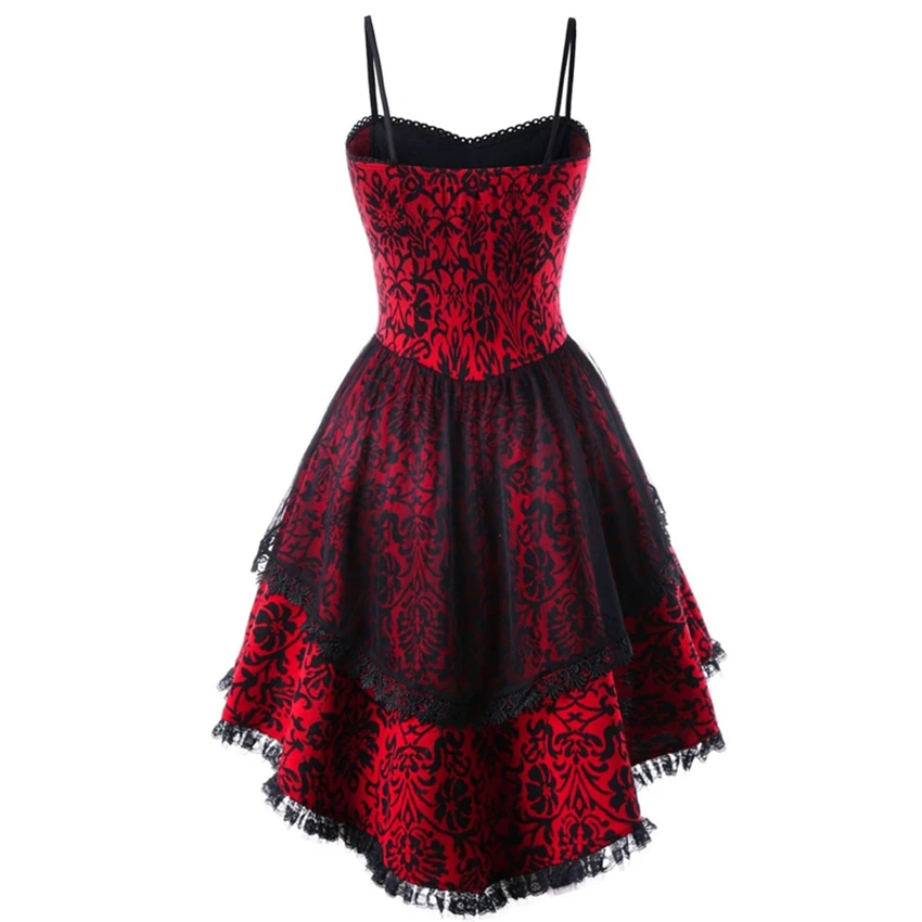 Винтажное Сексуальное Женское Платье с лямкой на шее средневековый стиль