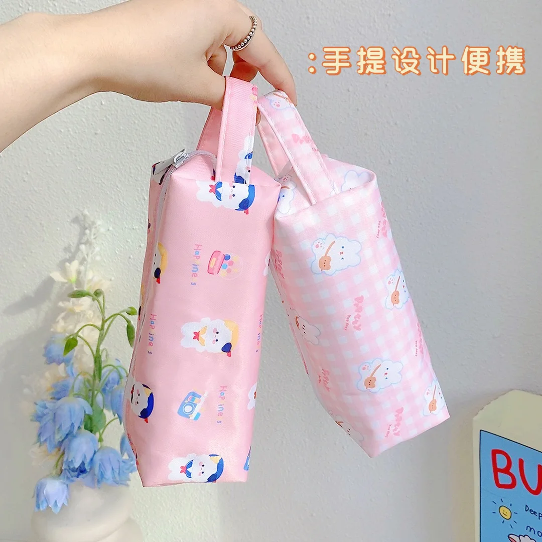 

Ins Cute Bear Pen Pencil Bag Kawaii Korean School Office Supply Stationery Makeup Storage Pouch Cosmetic Case Cute Gift Bag