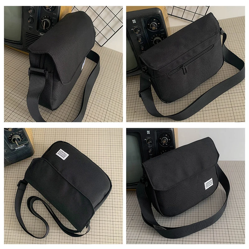 

Women's Bag Men's Korean Version of One-shoulder Messenger Bag 2021 New Shoulder Bag Casual Solid Color Messenger Small Bag