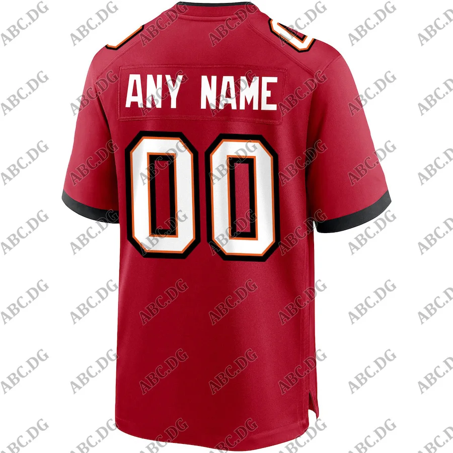 

Customized Stitch Men Women Kid Youth Tampa Bay Red Custom Game Jersey Any Name Any Number 4XL 5XL 6XL