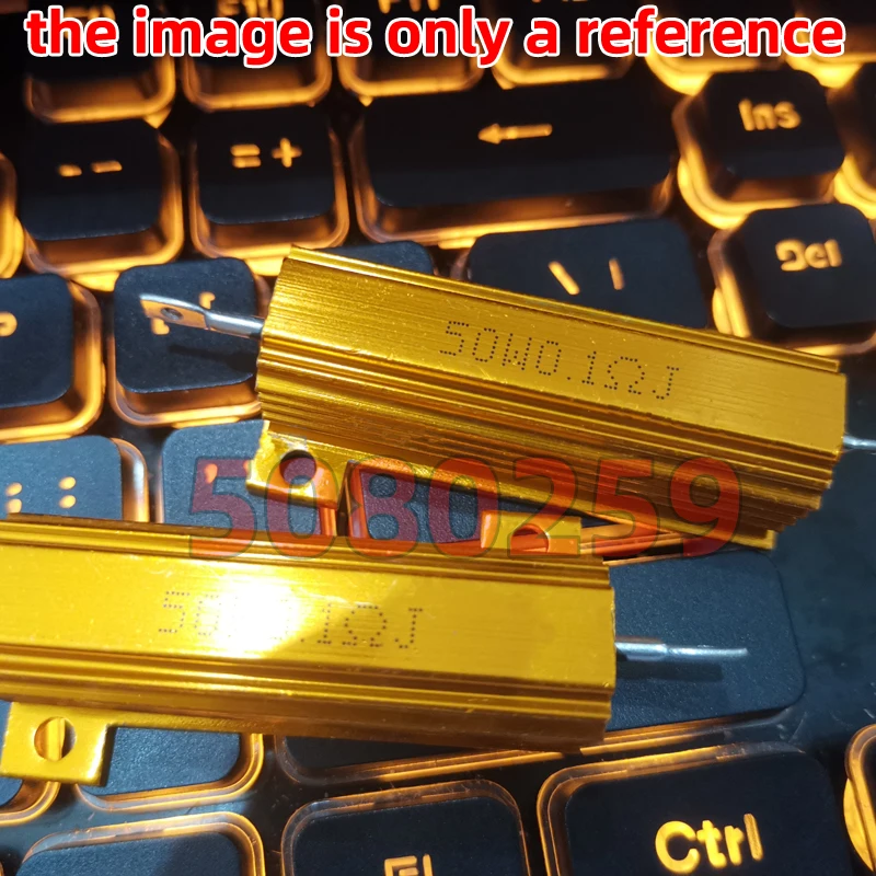 

RX24 50W power resistor, golden aluminum shell 200R 300R 500R 1K 2K resistor
