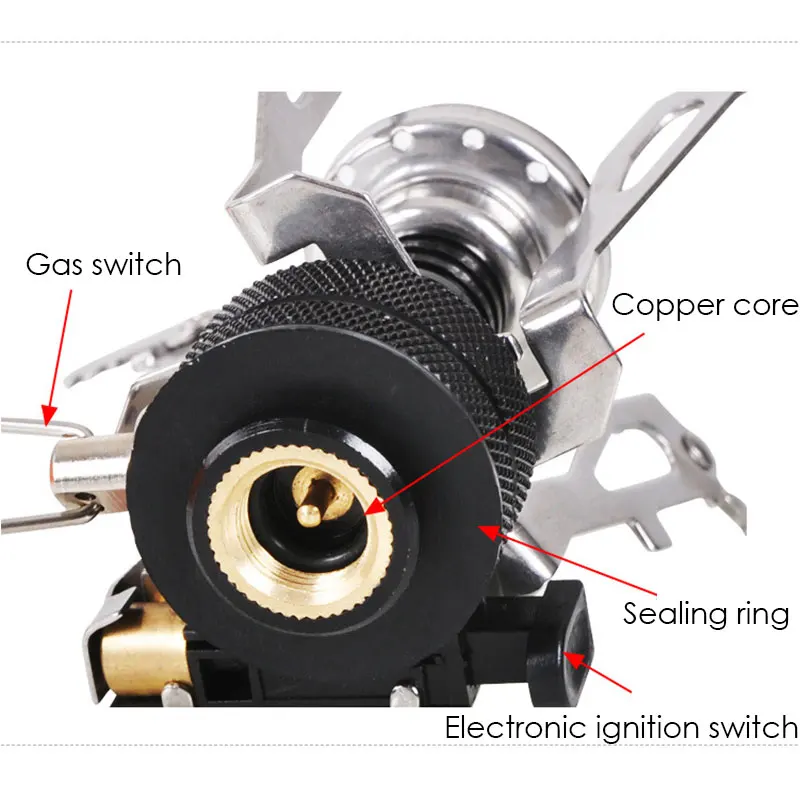 Мини печи для кемпинга из титанового сплава уличные газовые выживания пикника