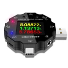 Цифровой вольтметр USB 3,0DCType-C 18 в 1, bluetooth, тестер, приложение, Вольтметр постоянного тока, амперметр, HD-экран, 6-битный дисплей