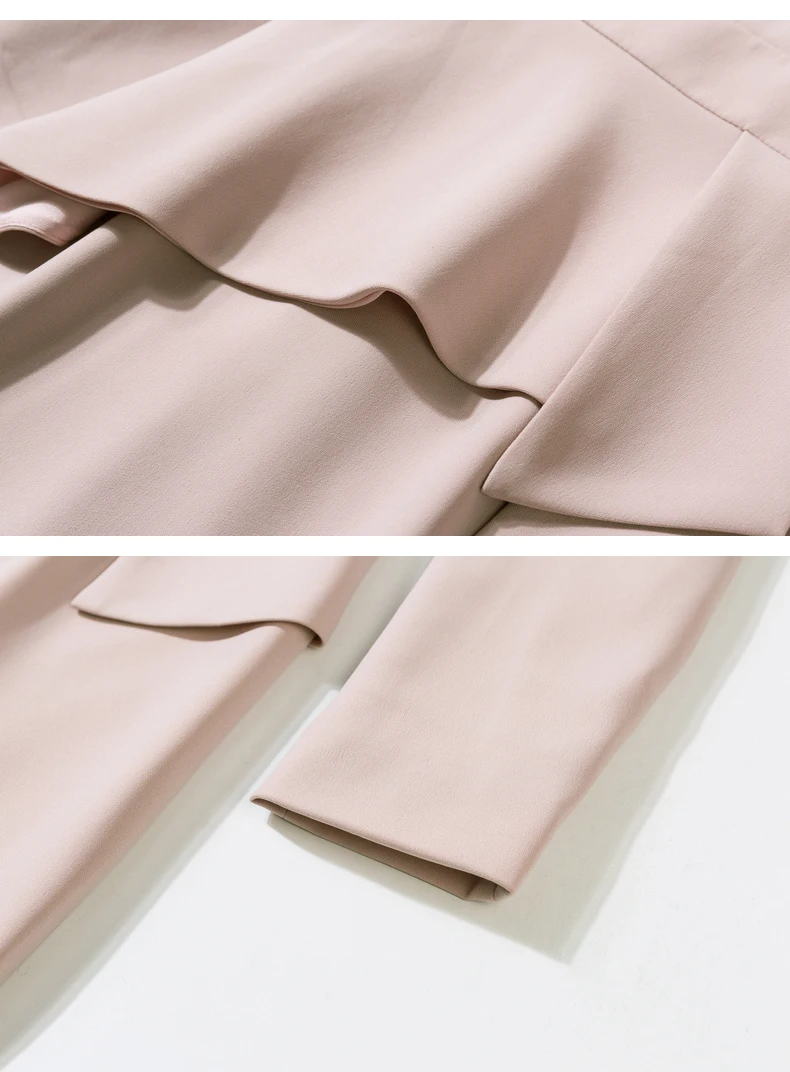 

Fashion 2021 Long Spring Sleeve Fake 2 Pieces Women Dress for Ladies