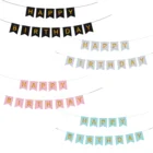 С днем рождения, Натяжной флаг, золотые буквы, треугольник, украшение для вечевечерние, оптовая продажа