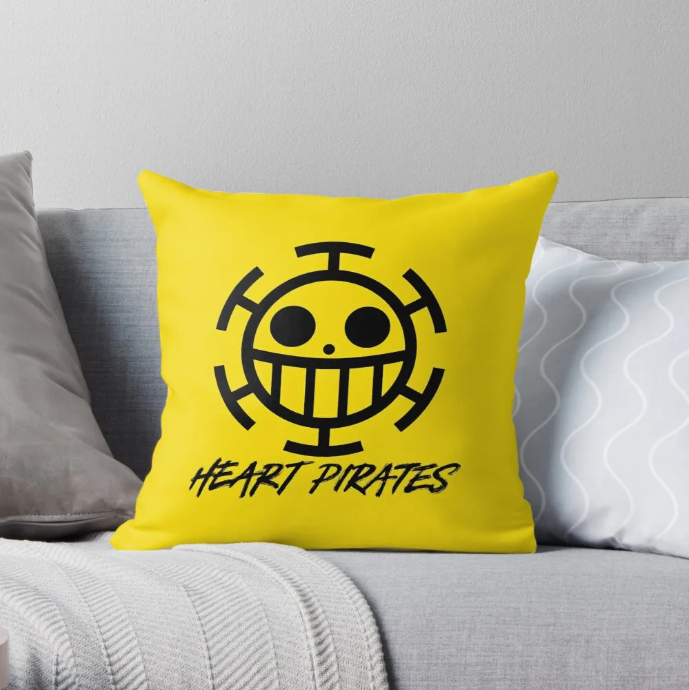 

Heart Pirates Jolly Roger Throw Pillow Pillowcase Cushion Cover Home Decorative Sofa Pillow Cover Cushion Cover 40x40cm 45x45cm