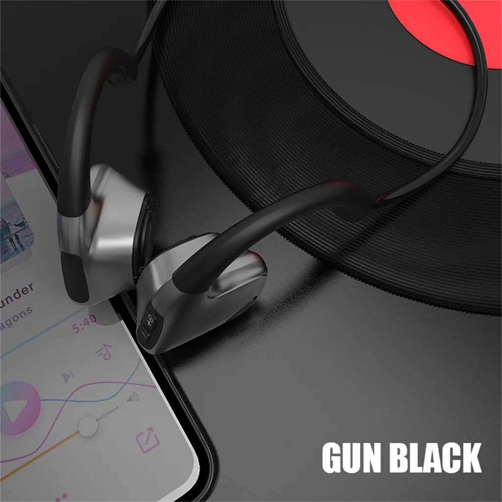 Mosunx Bluetooth 5 0 гарнитуры костной проводимости Беспроводные спортивные наушники для