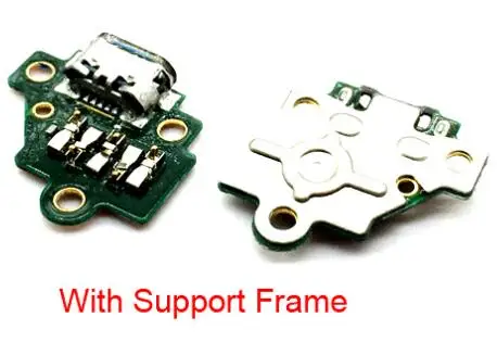 With Metal Support Для Motorola Moto G3 XT1541 XT1542 XT1543 Микро зарядный порт USB разъем jack Замена док-станции - Цвет: With Metal Support