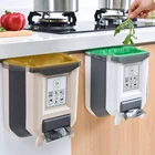 Складная мусорная корзина, настенное мусорное ведро, Кухонное мусорное ведро, дверь шкафа, подвесное мусорное ведро, портативное мусорное ведро для автомобиля