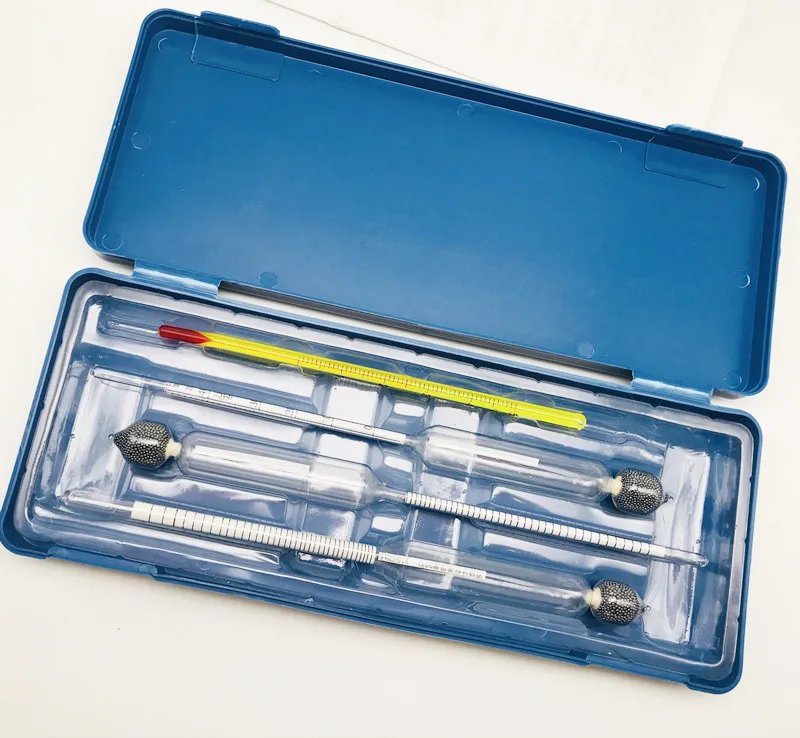 4 шт./компл. синий коробка спиртомеры тестер 0-100% Алкоголь Измеритель концентрации