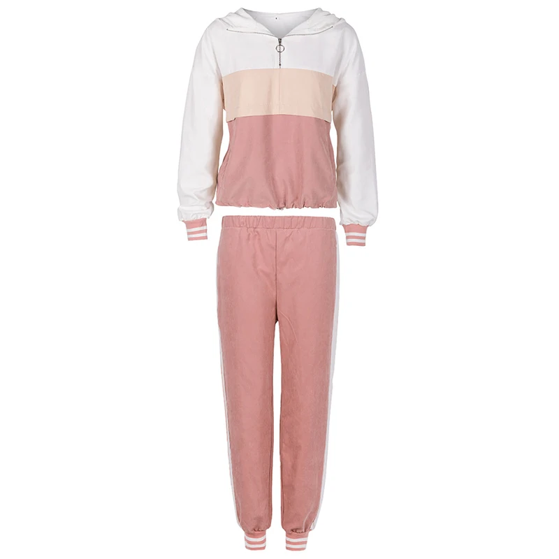 

Women's track suit track and field sportswear clothes 2-piece long-sleeved top and pants fashion sweatshirt sports women