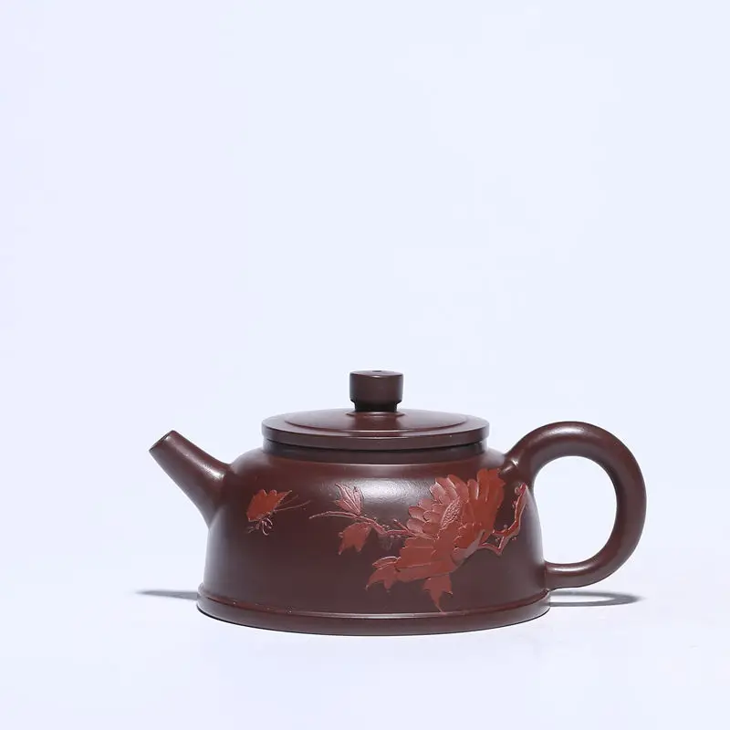 

Yixing raw ore handmade purple clay teapot 150 ml teapot kungfu tea set