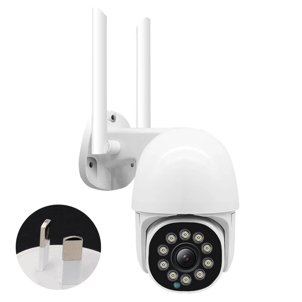 

HD 1080P Auto Tracking Two Way Audio Video Surveillance Wireless Outdoor Security Camera Alarm Night Vision Smart 10 LED Light