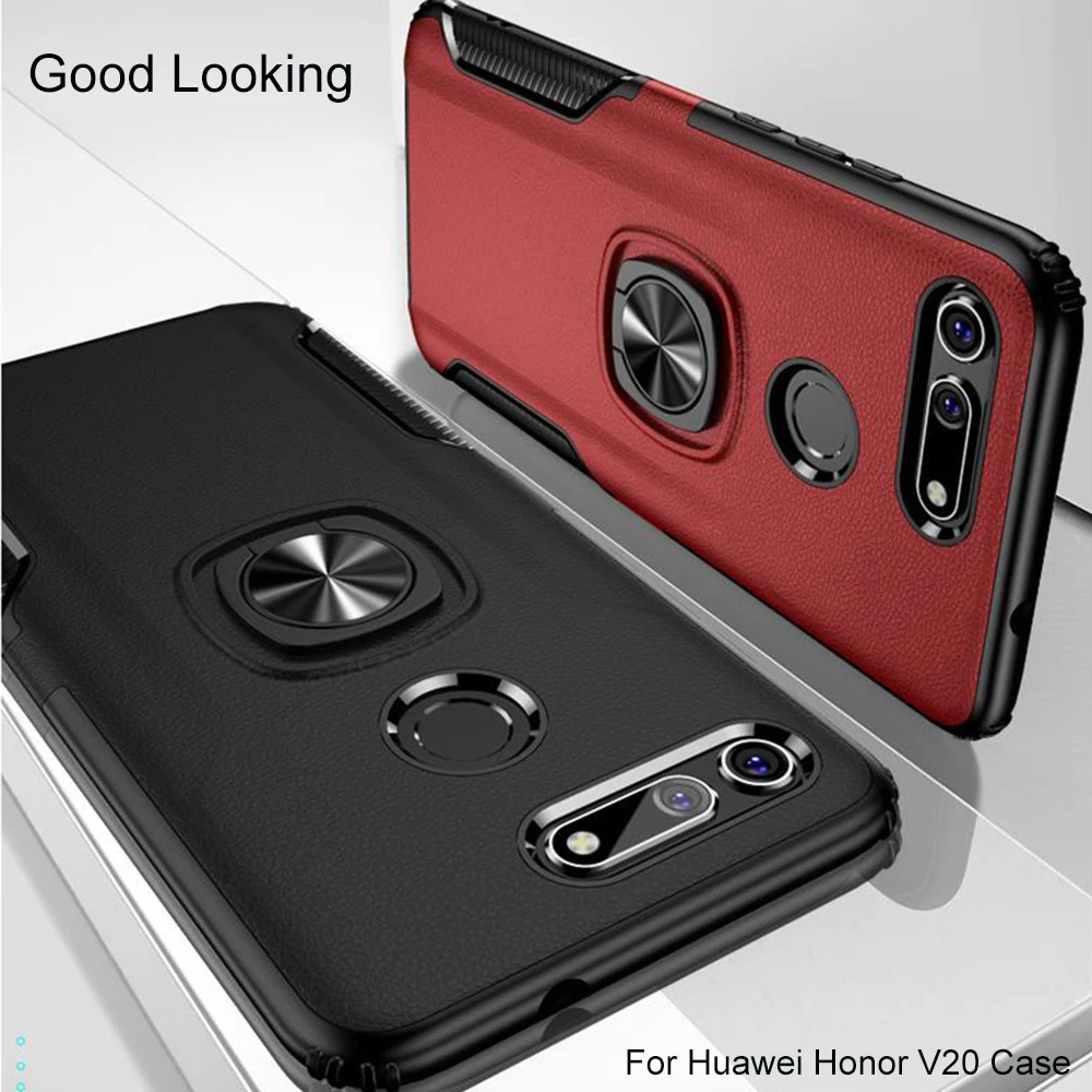 Палец кольцо подставка чехол для телефона huawei Honor 20 8X V20 10 Lite PC & TPU бизнес