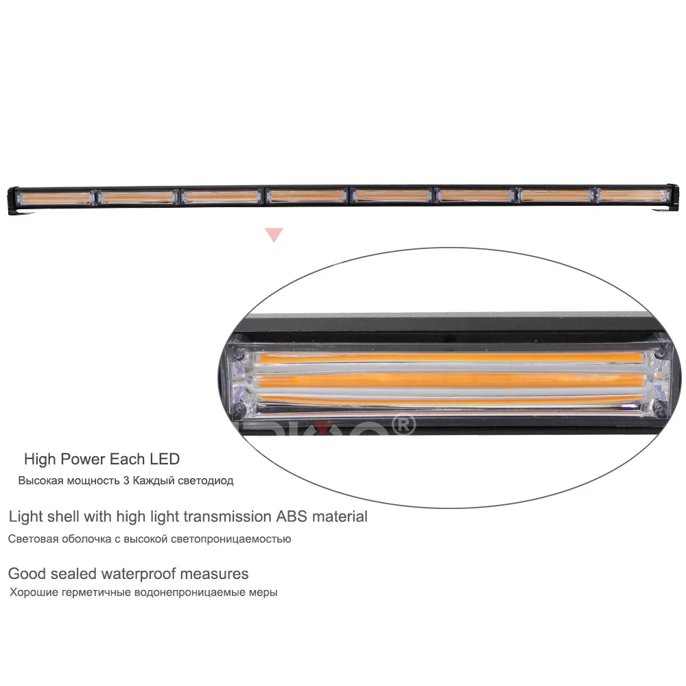 COB светодиодный аварийный Предупреждение светильник бар трафика советник Strobe Light