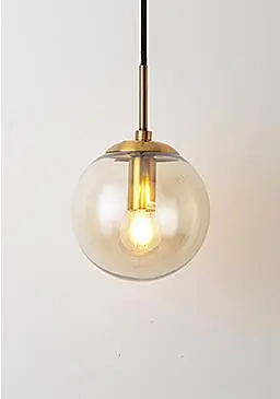 Cognac lampshade Светодиодный настенный светильник в скандинавском стиле, настенный светильник со стеклянными шариками, Ретро Простой прикроватный светильник для гостиной, коридора, лестницы, декоративный светильник E14 - Цвет абажура: Cognac lampshade