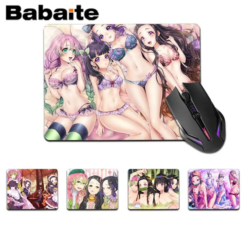 

Babaite High Quality Sexy Demon Slayer Girl Silicone Pad to Mouse Game Top Selling Wholesale Gaming Pad mouse