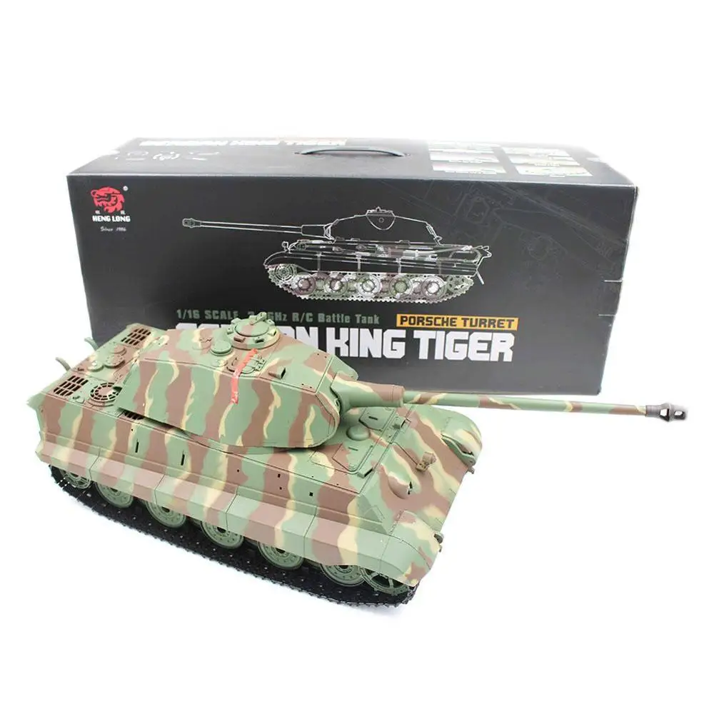 Для Heng Long 1/16 2,4G 3888-1 немецкий Король тигр боевой танк для подростков Детские танки на дистанционном управлении со звуком лучшие подарки для детей
