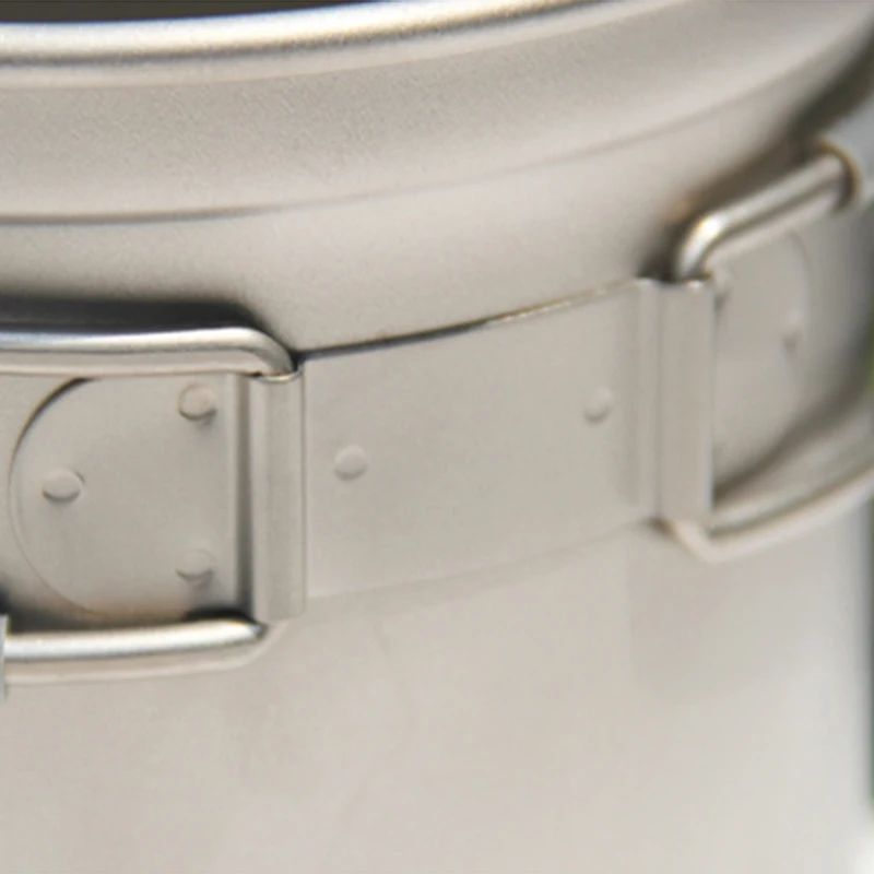 Набор кастрюль из титана Keith посуда для кемпинга сковорода и охоты путешествий