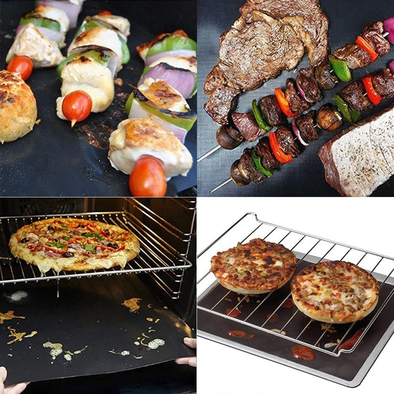 Коврик для гриля 10 шт в наборе-антипригарным печь лайнер тефлоновые Пособия по