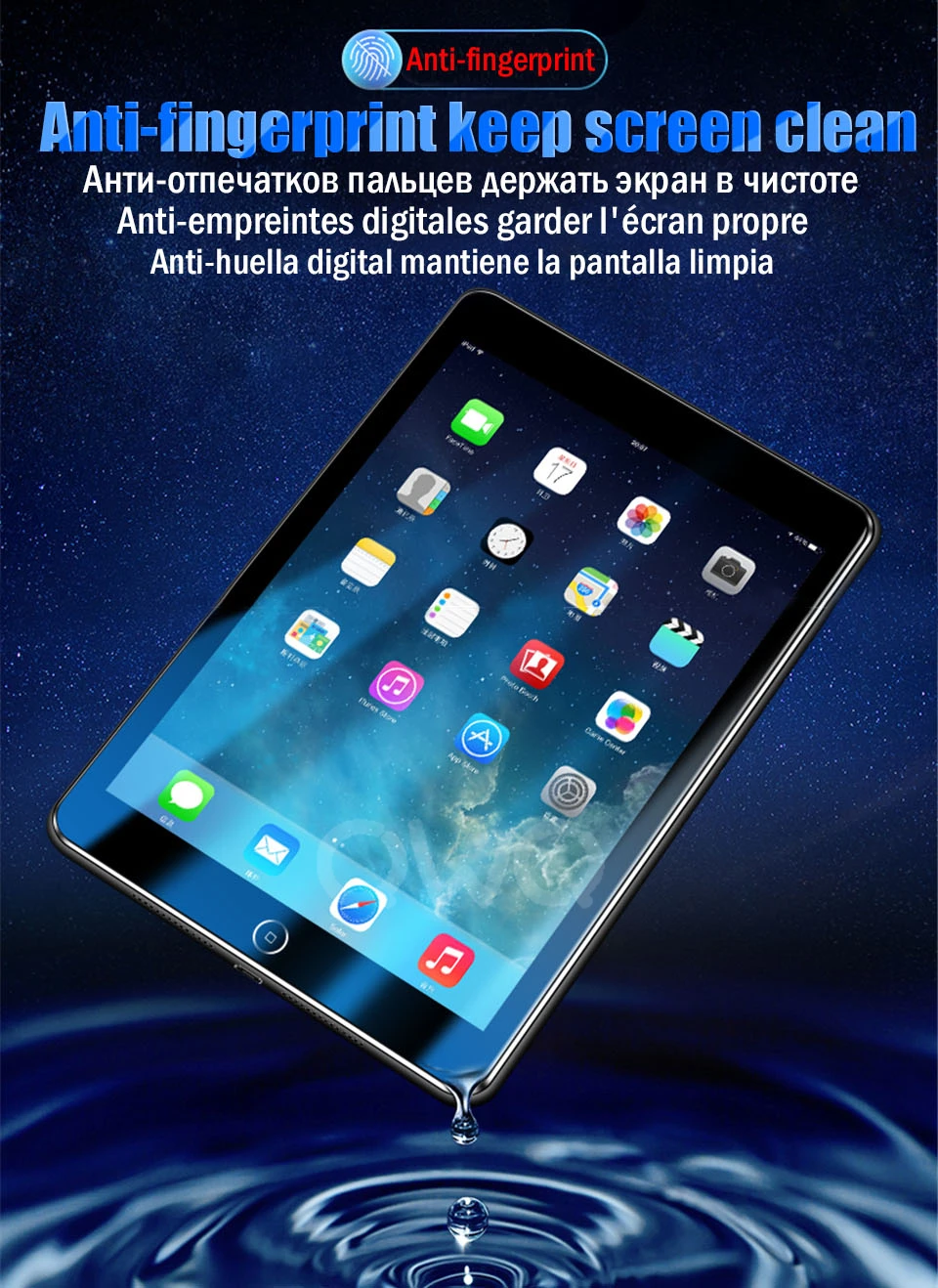 Закаленное стекло для Apple iPad 9,7 Pro Защитное стекло для экрана для iPad Mini4 3 2 1 iPad Air 2 полное покрытие стекло
