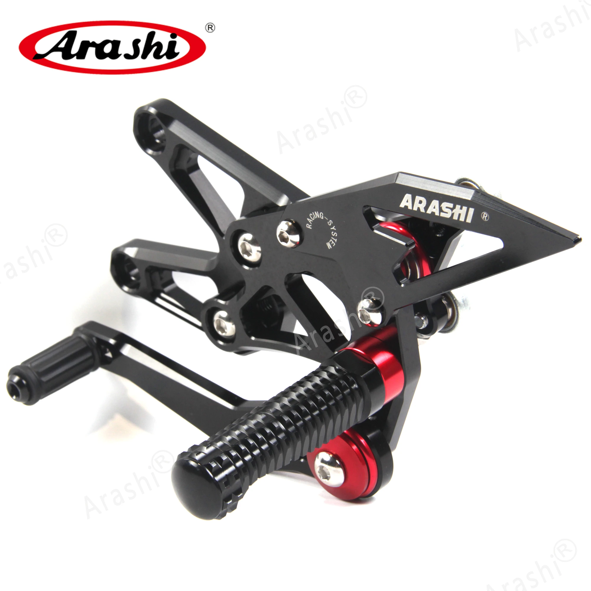 ARASHI CNC Регулируемые подножки для TRIUMPH DAYTONA 675 675R 2013- подножки Rider Rearset алюминий золото