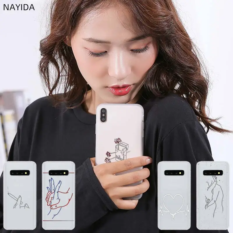 Мягкий Силиконовый ТПУ чехол для телефона с рисунком Samsung Galaxy S21 S20 S7 Edge S8 S9 S10 Plus