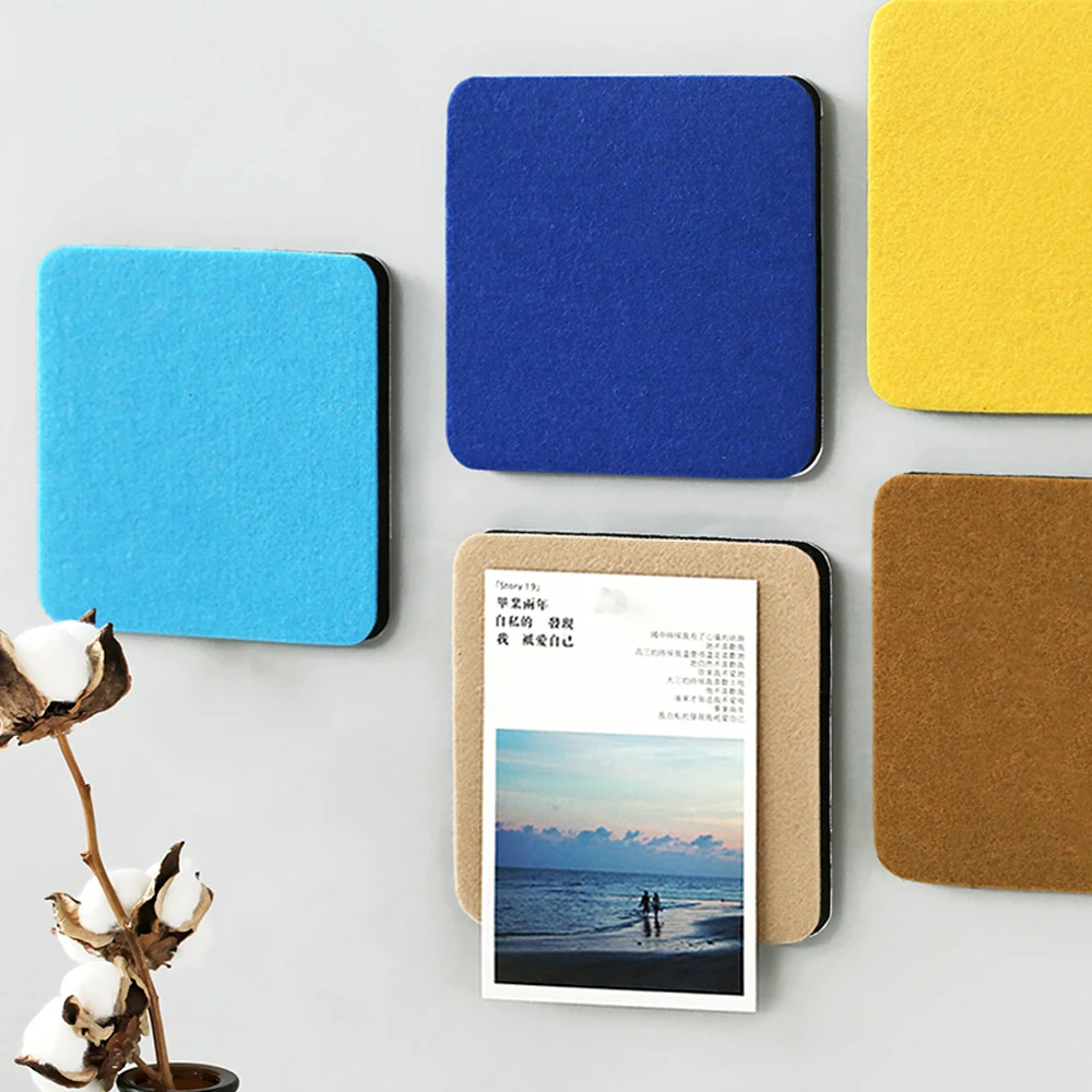 Инновационный квадратный войлочный настенный стикер съемный самоклеящийся из