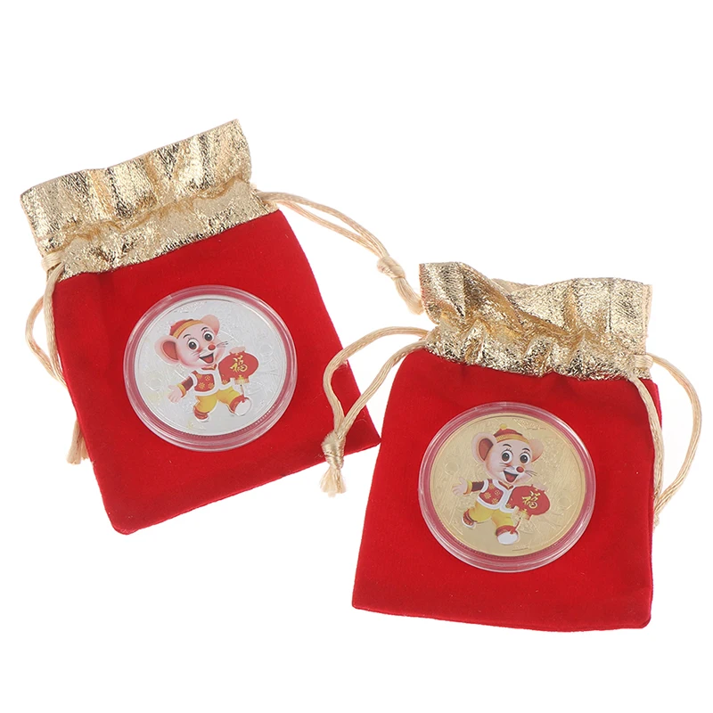 Фу свинья памятная монета год свиньи поставляет деньги монеты коллекции новый