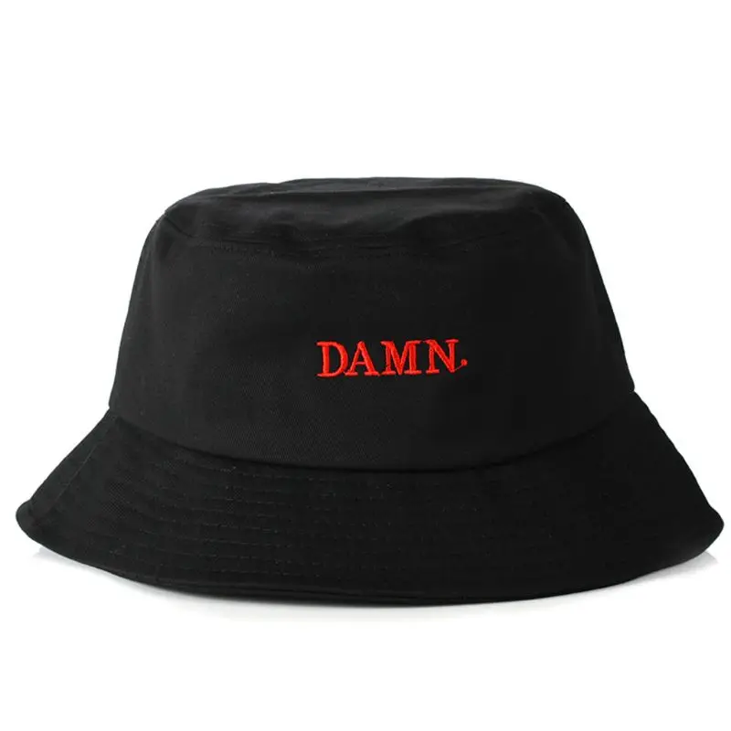 

Unisex Harajuku Hip Hop Bucket Hat Earth Letters Embroidery Panama Fisherman Cap