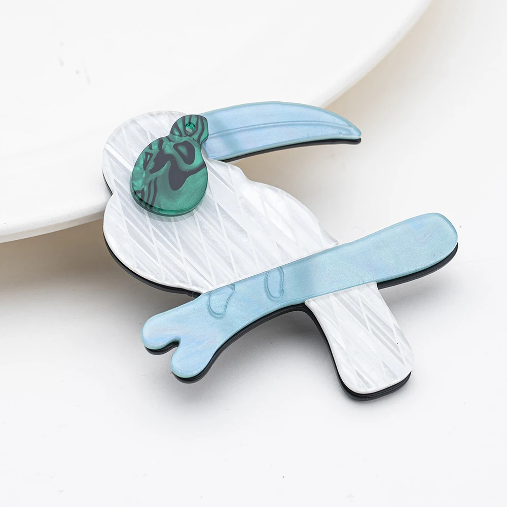 Милый акриловый значки в виде птиц и броши для женщин дети Летающие птицы