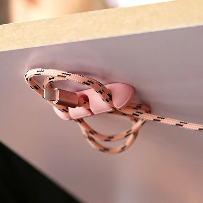 1 шт. силиконовый ЦВЕТНОЙ кабель намотка финишер стеллаж для хранения дома iteam