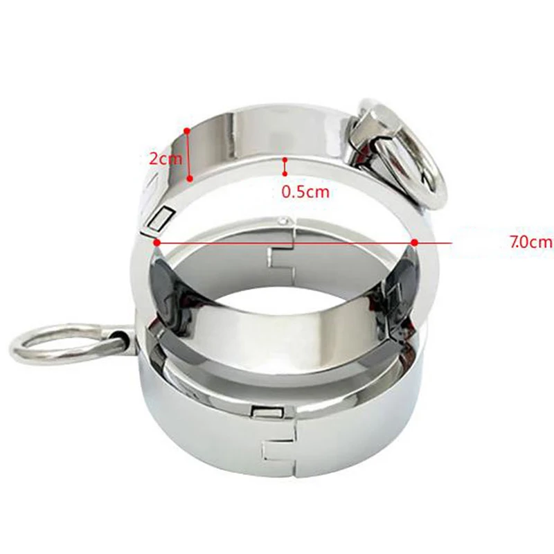 Металлические Наручные Манжеты на лодыжке наручники фетиш раб БДСМ бондаж для