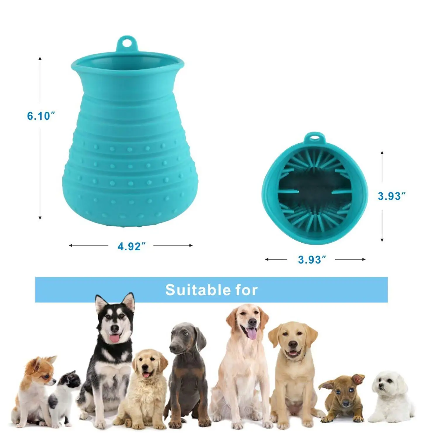 Мягкая силиконовая собачья лапа портативное удобное приспособление для очистки