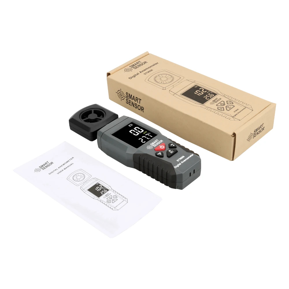 SMART SENSOR Wind Gauge ST9606 Portable Hand-Held Anemometer Speed Meter Measuring Instrument | Инструменты